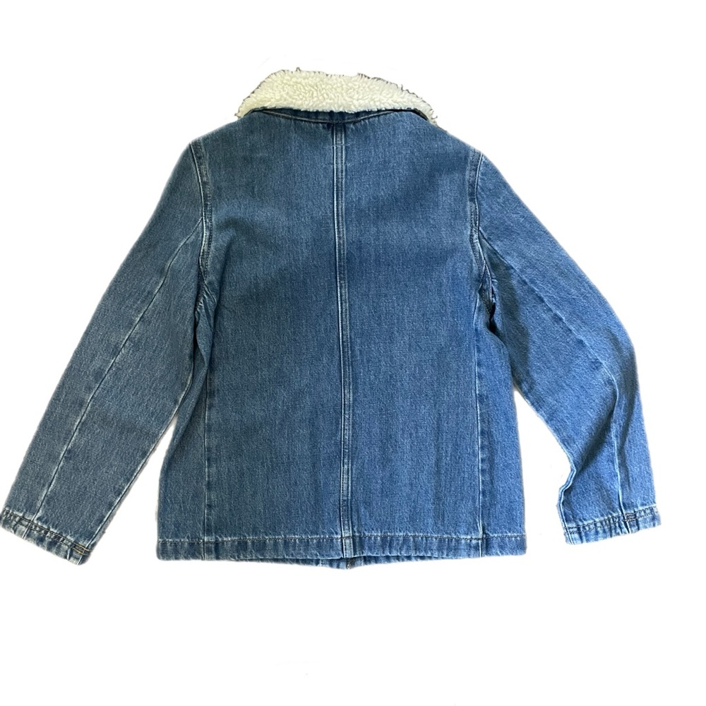 Crewcuts NWT Girls' denim chore jacket with sherpa trim size M - Picture 6 of 6